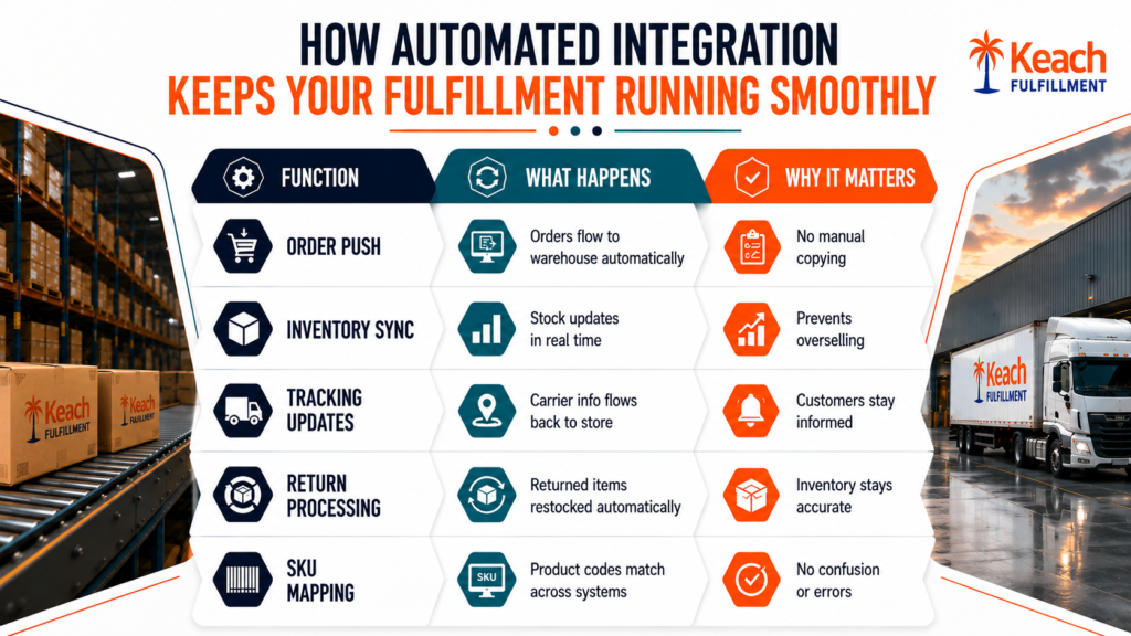 What the Shopify and WMS Integration Handles