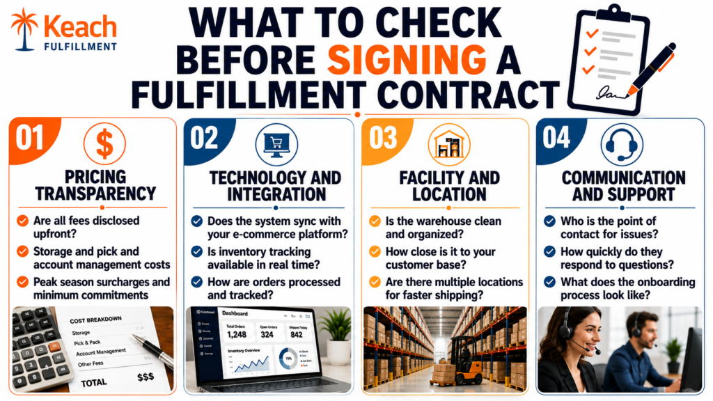 Fulfillment Contract Checklist 