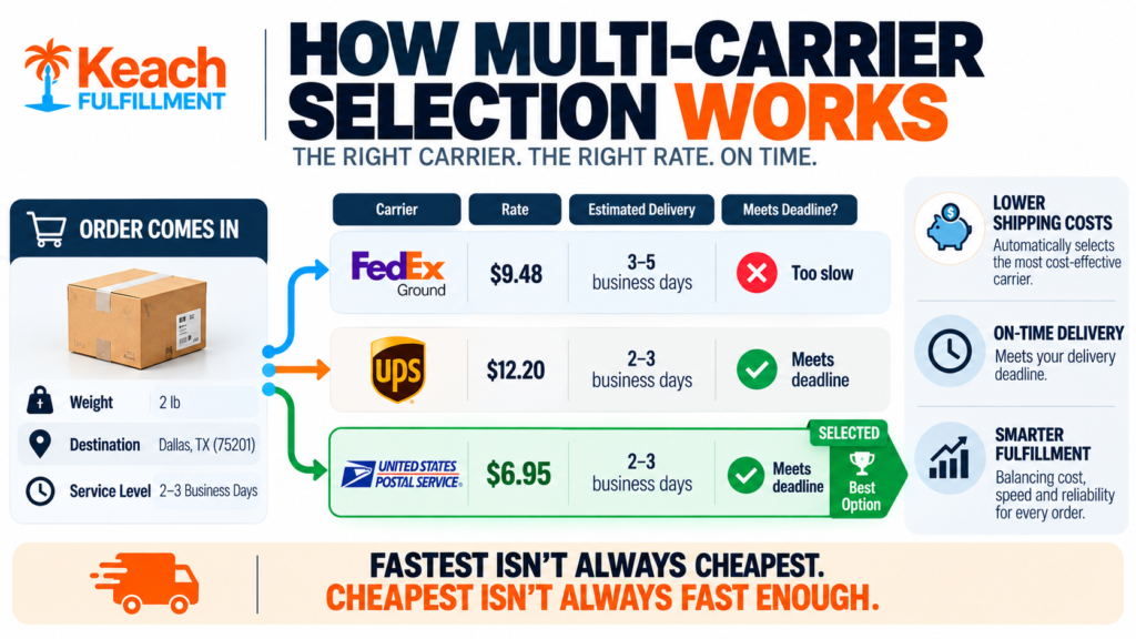How Does a Warehouse Fulfillment Center Save Money With Multi-Carrier Shipping